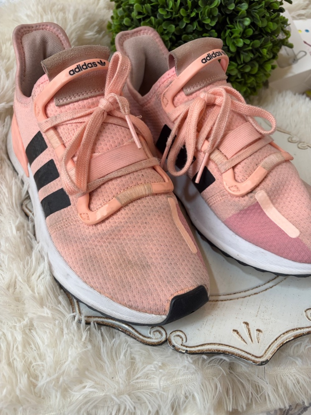 adidas Women's Light Pink Slip-On Athletic Sneakers